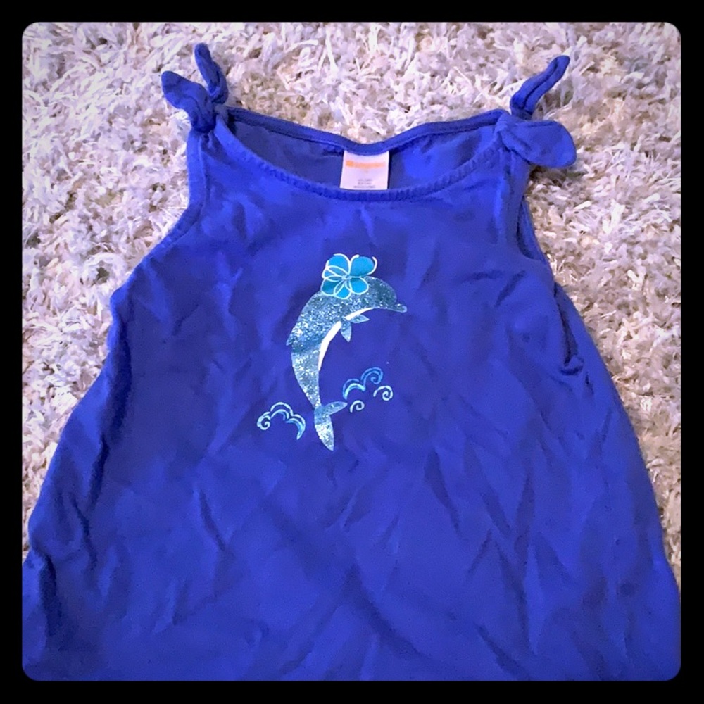 Girls Dolphin Tank Top